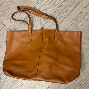 RLL Lauren brown leather tote